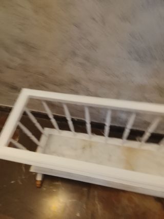 Revistero vintage blanco grande