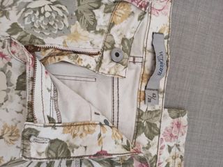 Pantalones Mujer - Flores Beige
