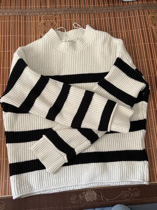 Jersey rayas Pull&Bear blanco-negro