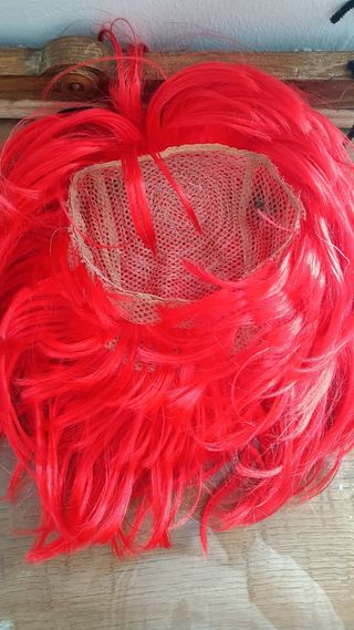 Peluca mariquita roja