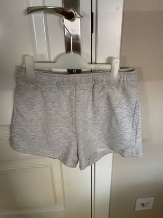 Shorts grises de sudadera