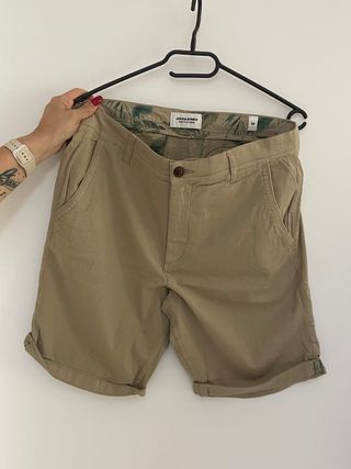 Shorts Jack & Jones beige talla M