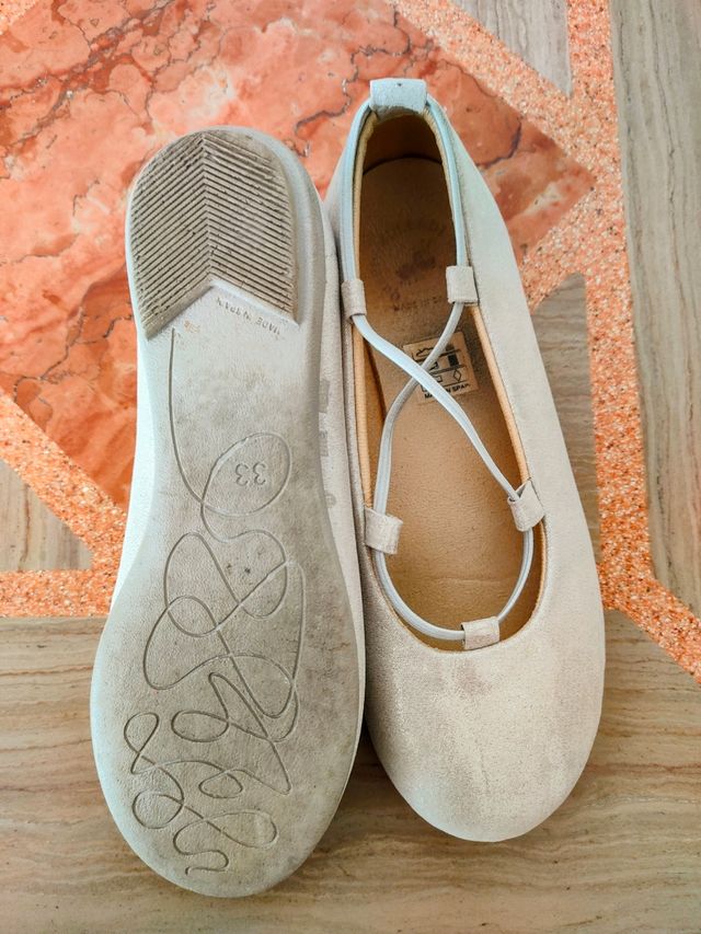 Ballerine Vulladi oro bimba n.33