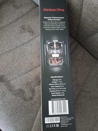 Akitas Pro Aspirapolvere a Mano H2