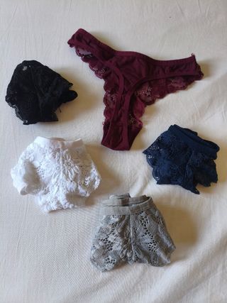 5 tangas encaje 