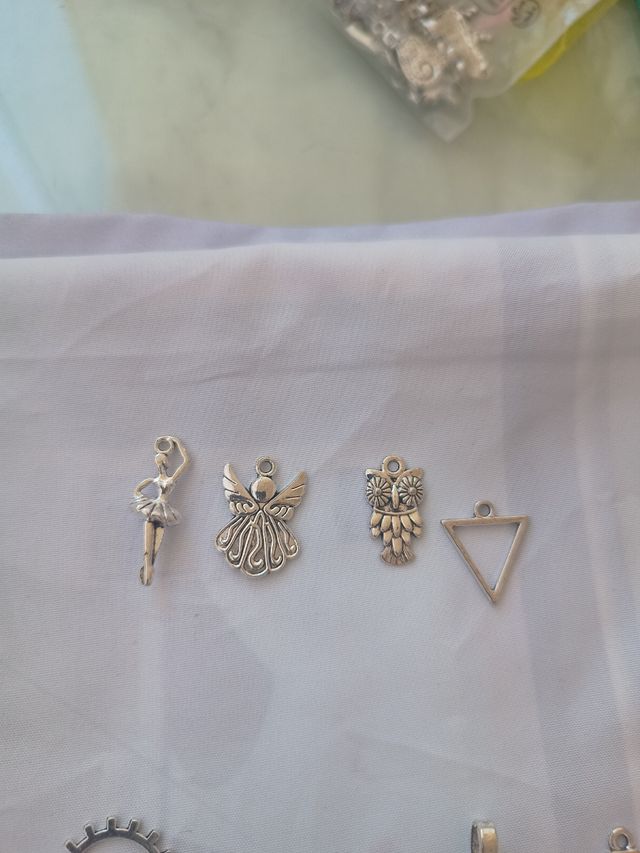 Pack 29 colgantes metal alineado metalizado (nuevo