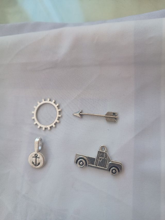 Pack 29 colgantes metal alineado metalizado (nuevo