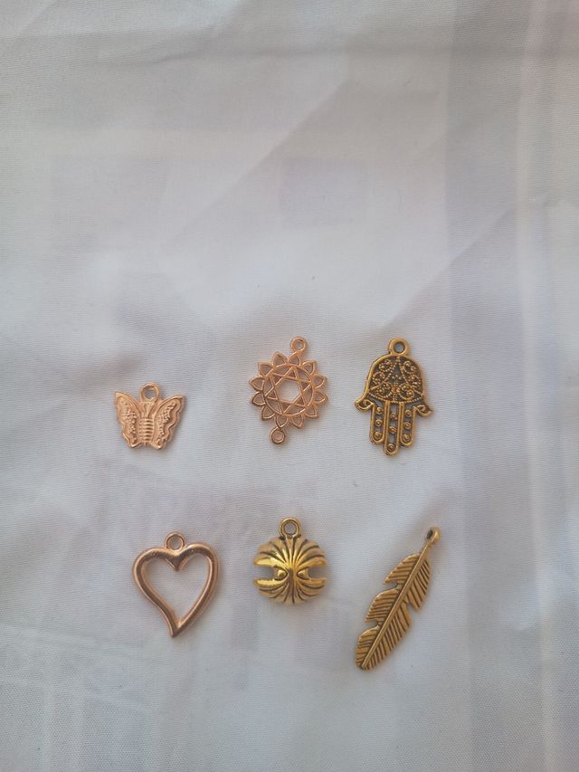 Pack 29 colgantes metal alineado metalizado (nuevo