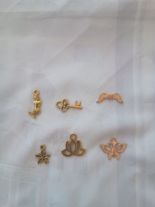 Pack 29 colgantes metal alineado metalizado (nuevo