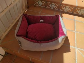 Cama perro Yagu - Gris y Rojo