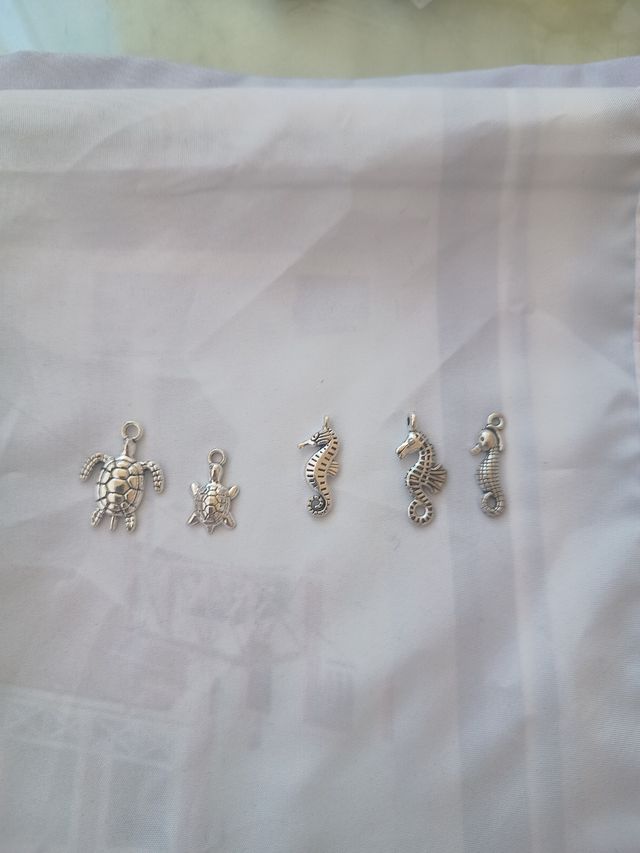 Pack 16 colgantes marinos metal alineado (nuevos)