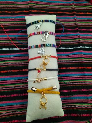 Pulseras artesanales  para feria de albacete 