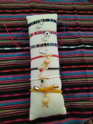 Pulseras artesanales  para feria de albacete 