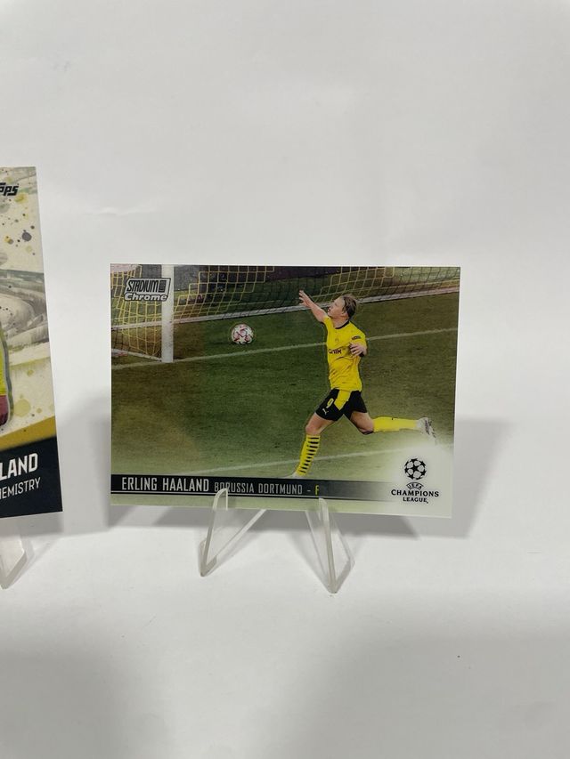 Haaland Topps Chemistry y Stadium Chrome 2021