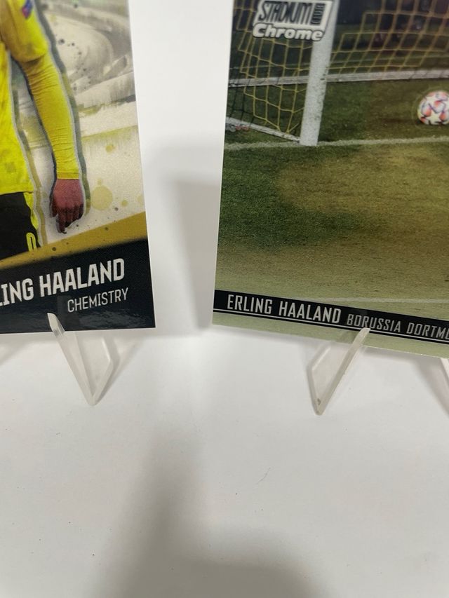 Haaland Topps Chemistry y Stadium Chrome 2021