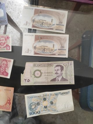 Billetes varios países