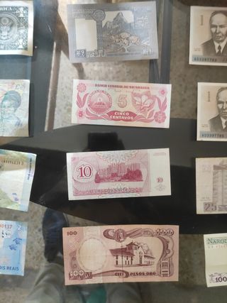 Billetes varios países