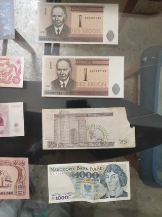 Billetes varios países