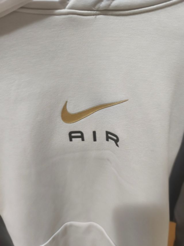 Sudadera Nike Air beige-gris