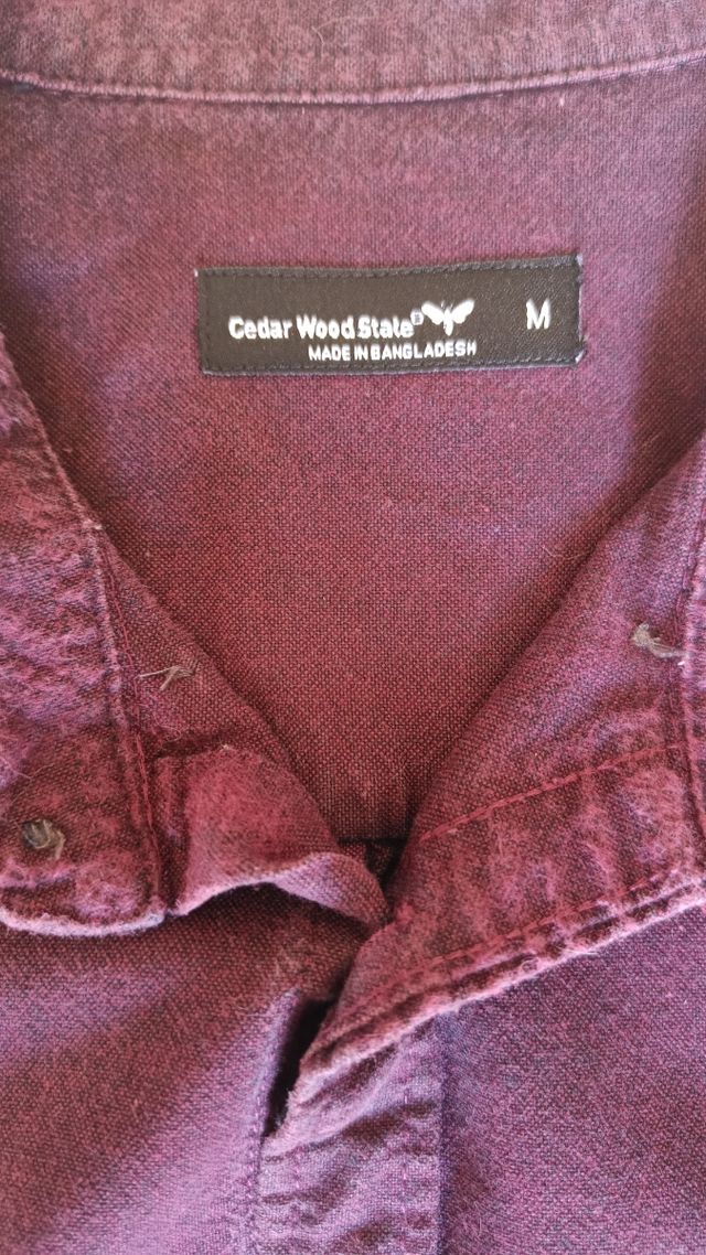 Camisa Green Coast burdeos - Talla M