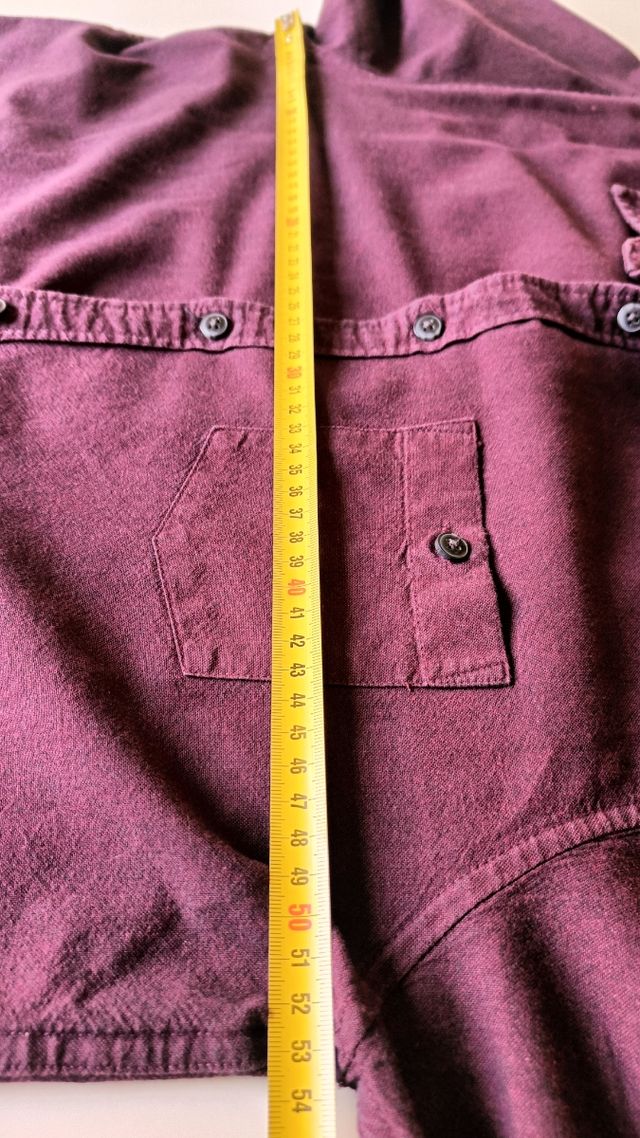 Camisa Green Coast burdeos - Talla M