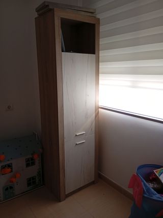 Mueble alto madera - Beige/Marrón