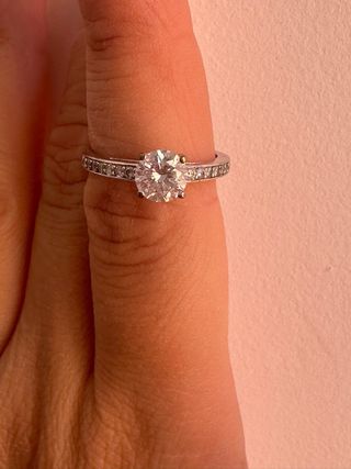 Anillo Swarovski Plata
