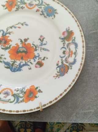 Piatto Ceramica Antica Dipinto a mano Limoges 