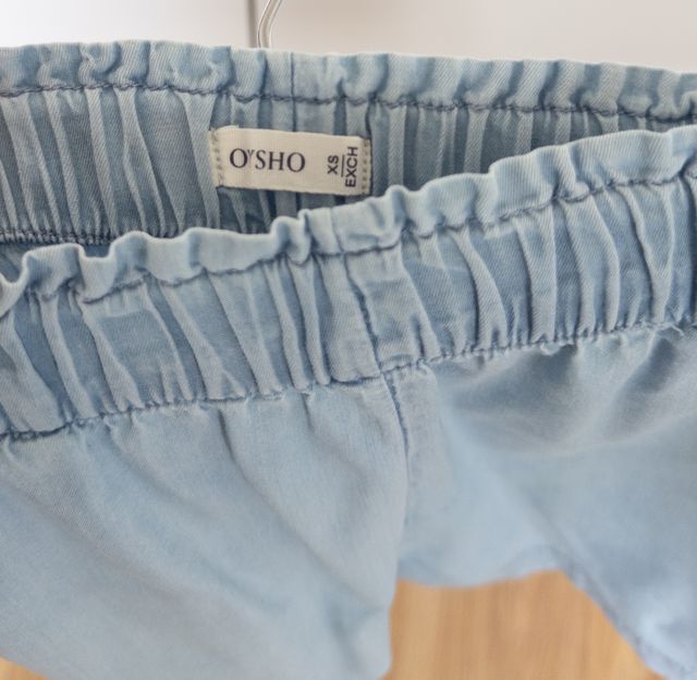 Short azul "vaquero" fluido con goma