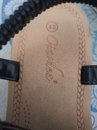 Sandalias mujer pedrería -talla 40