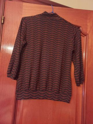 Jersey negro y naranja, talla M