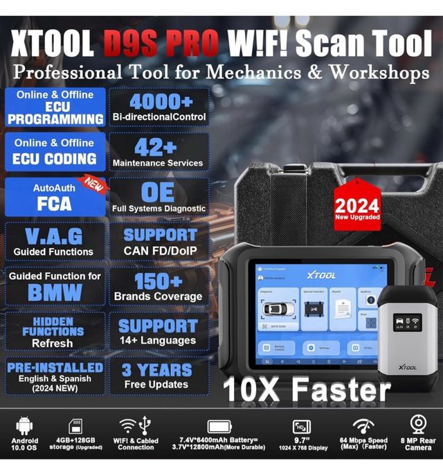 Xtool D9S PRO - Diagnóstico Auto