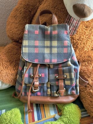 Mochila cuadros 