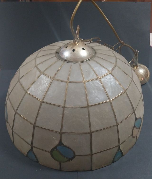 Lampadario vintage madreperla