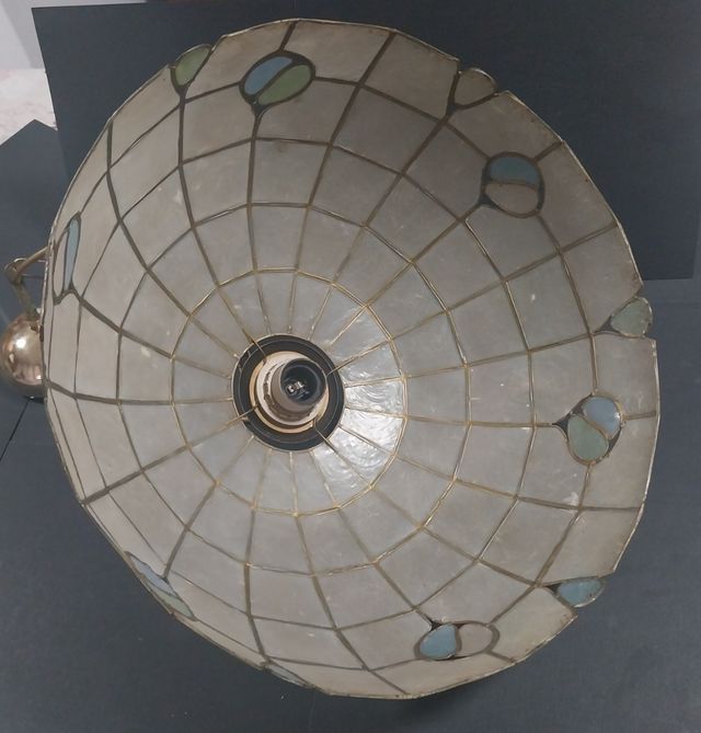 Lampadario vintage madreperla