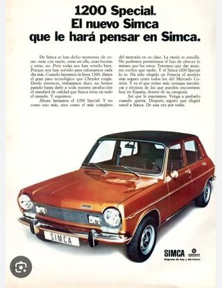 Piezas Simca 1200 Special y ti