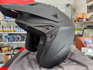 Casco moto Rush nero opaco
