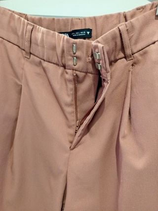 Pantalón Zara rosado - Talla L
