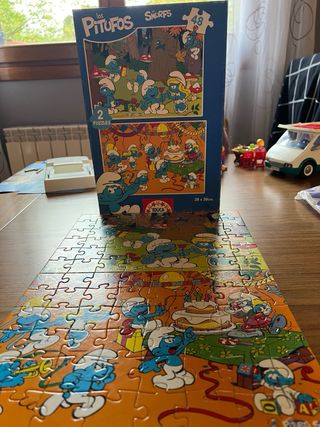 Puzzle Los Pitufos (2x48 piezas)