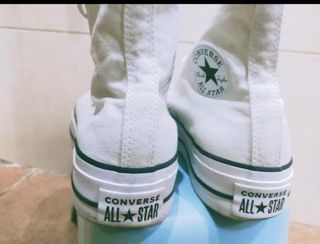 Converse Chuck Taylor blancas doble suela 