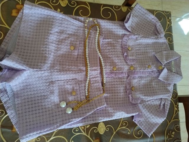 Completo lilla estivo indossato una volta taglia M