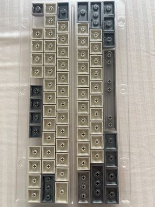125 Teclas Rocket gris-blanco teclado mecánico