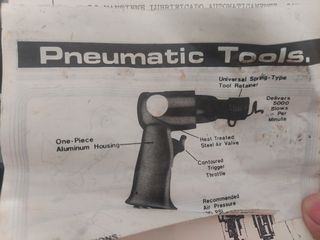 Cincel neumático + 6 cinceles