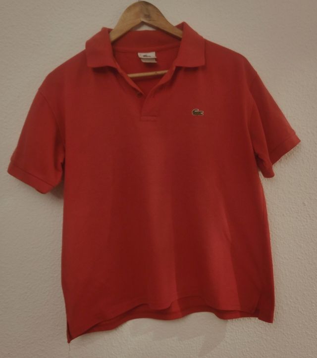 Polo Lacoste rojo - Talla L