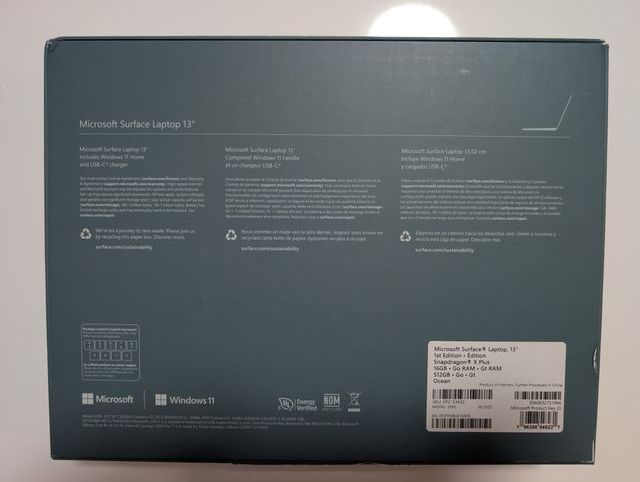 Microsoft Surface Laptop 13" Snapdragon X Plus