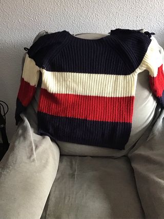 Jersey rayas azul, rojo - Lana