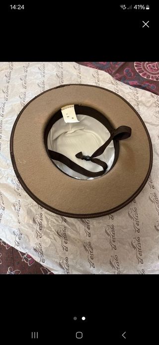 Sombrero niño beige-marrón, talla 50