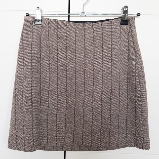 Falda raya diplomática marrón elástica eseOese