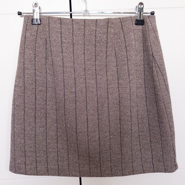 Falda raya diplomática marrón elástica eseOese