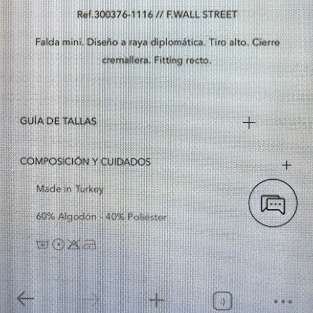 Falda raya diplomática marrón elástica eseOese